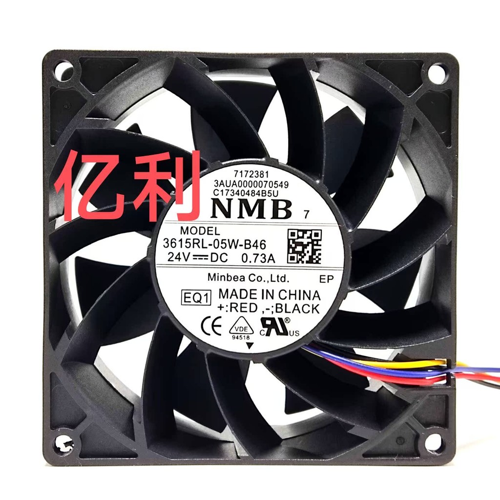 3615RL-05W-B46 24V 0.73 9038 NMBABBACS880 พัดลมระบายความร้อนอินเวอร์เตอร์