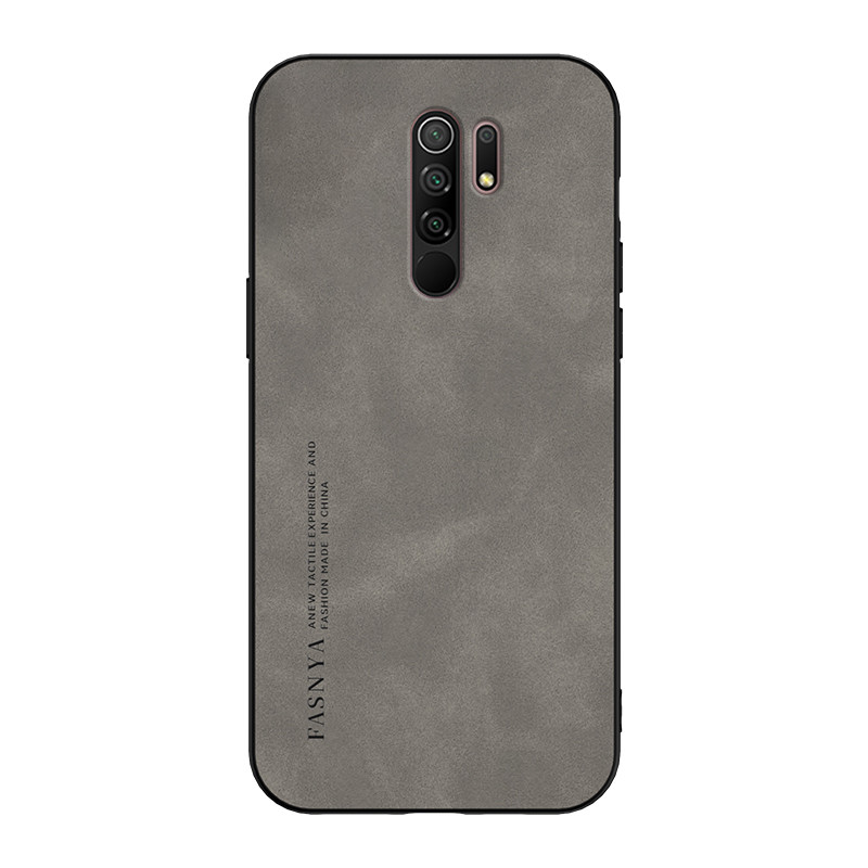 สําหรับ Redmi 9 เคสโทรศัพท์ เคสป้องกันหนังนิ่มหนังแกะหรูหราพร้อมขอบแข็งและนุ่ม