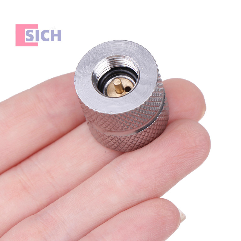 [Sich] Outdoor Camping Butane เตาแก๊สเติมอะแดปเตอร์ตลับหมึกหัวฉีดแก๊สประเภทขวดตลับหมึกสกรูประเภทวาล์วกระป๋องเชื่อมต่อใหม่ - รูปที่ 6