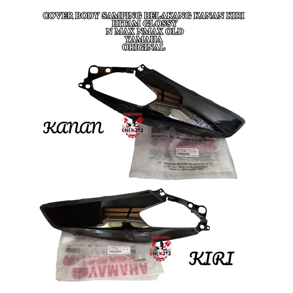 ด้านหลังด้านข้างฝาครอบร่างกายขวาสีดํา METALLIC N MAX NMAX OLD YAMAHA ORIGINAL 2DP-F17211-00-P0 2DP-F