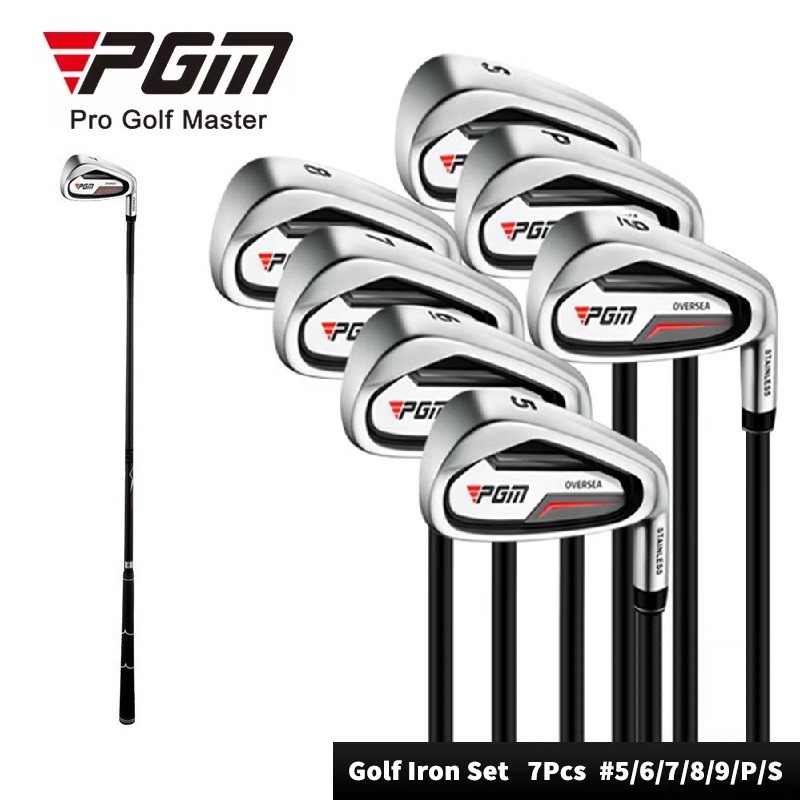PGM GOLF เริ่มต้นผู้ชายซ้ายมือขวาเบอร์ ไม้กอล์ฟ No. 5 6 7 8 9 PW SW ไม้กอล์ฟพร้อมพื้นผิวตีกว้าง