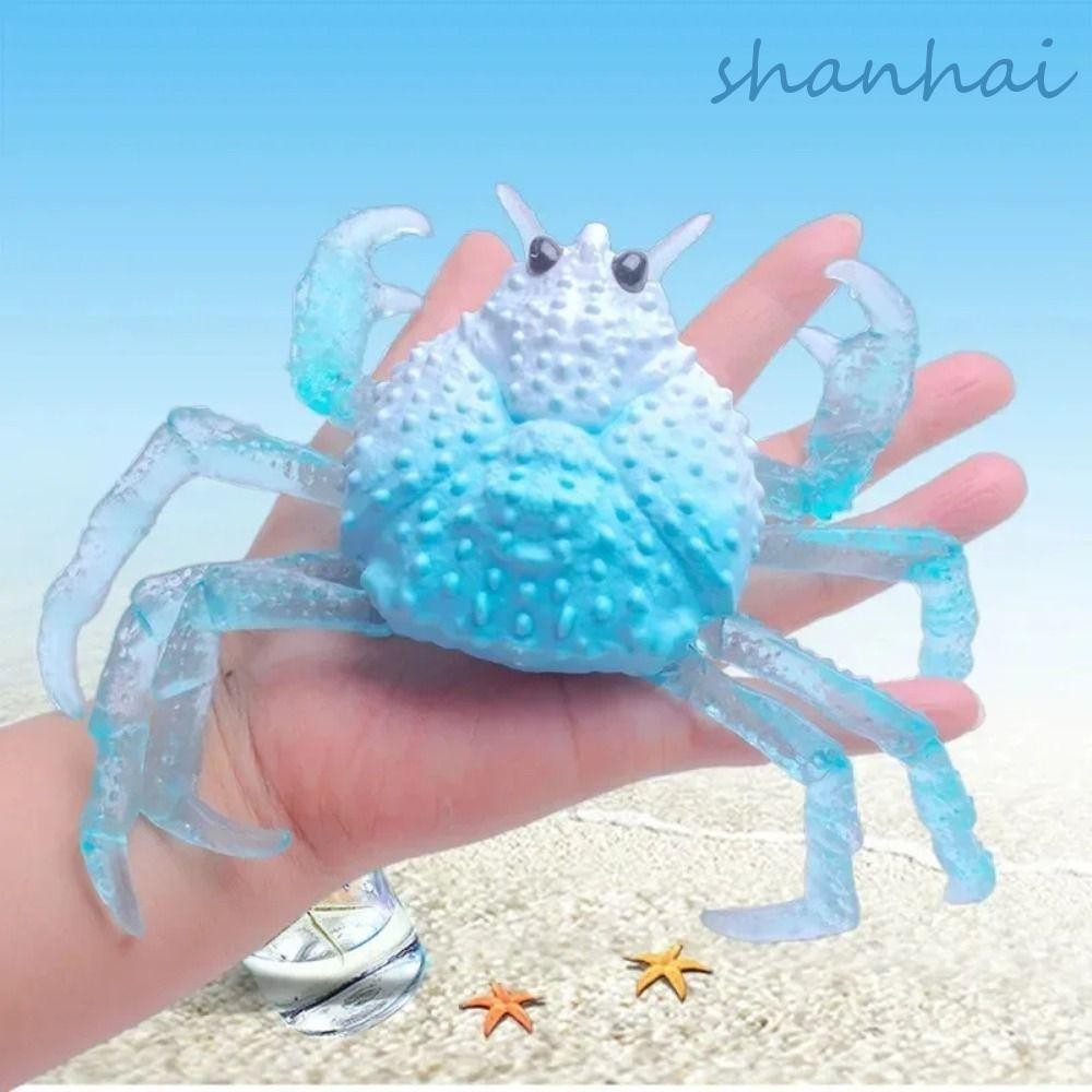 Shanhai จําลอง Sea Life ของเล่นยืด,ยืดบีบแม่ลูก Octopus ยืดรุ่น, Vent ของเล่น Interactive สัตว์ Crab สัตว์ของเล่นของขวัญ