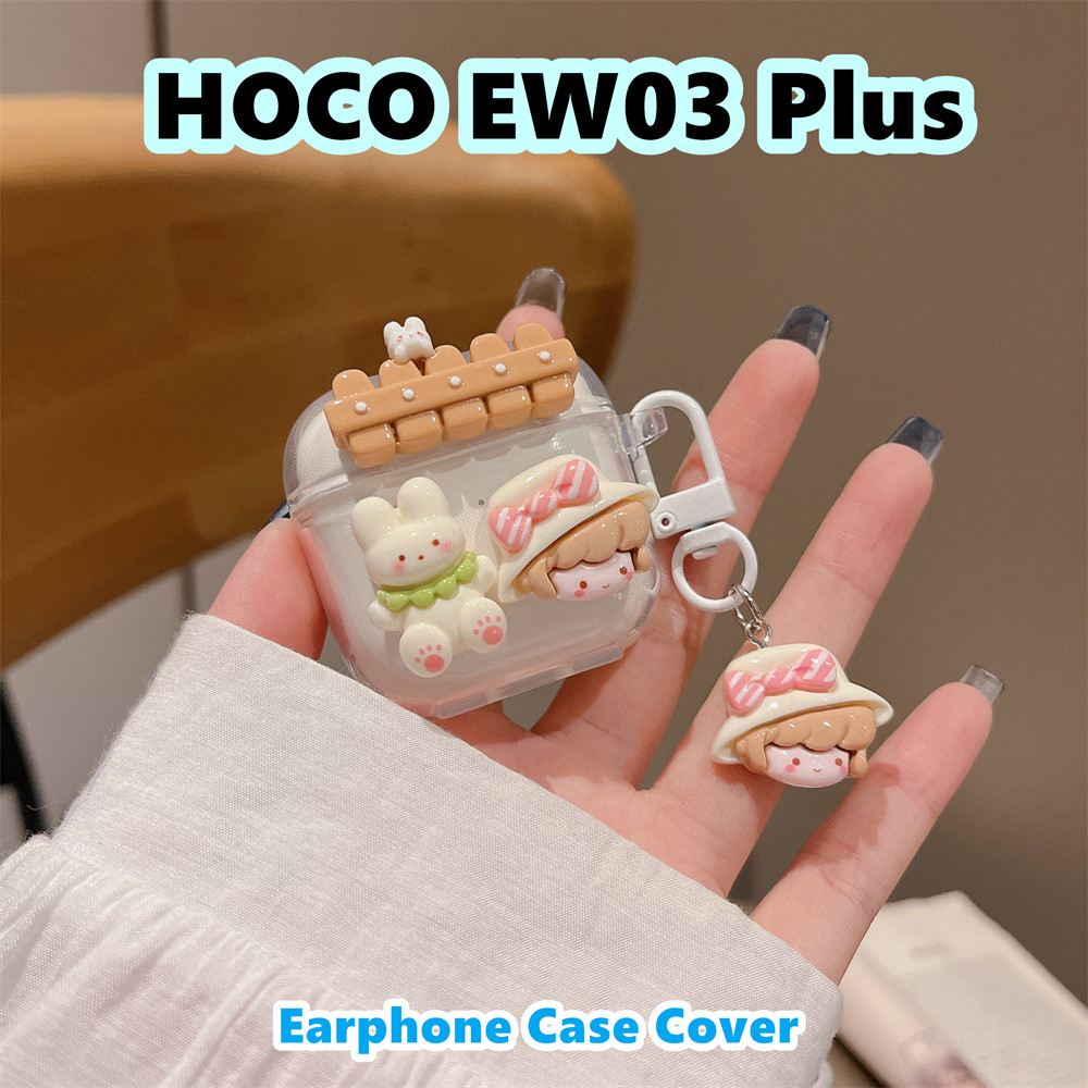อนาคตดาวสําหรับ HOCO EW03 Plus Case Casing Soft Silicone Headphone Case Niche Cartoon Pattern