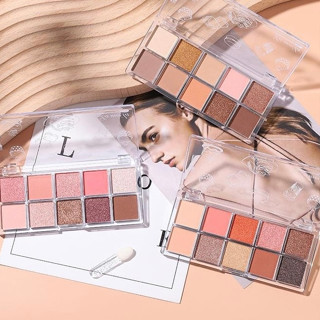 Lameila（Y5199） พาเลทอายแชโดว์ เนื้อแมตต์ ประกายมุก 10 สี: sh…