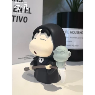 💥จัดส่งจากประเทศไทย💥ฮาโลวีน Crayon Shin chan คอสเพลย์ Ghost Death Action Figure รุ่น Q ตุ๊กตาของขวัญเด็กตกแต่งรถเครื่องประดับของเล่นคอลเลกชันบ้านเค้กตกแต่ง Gacha