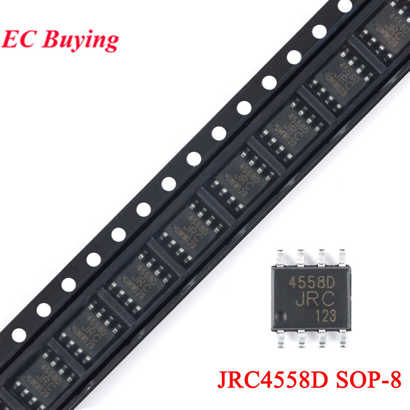 50 ชิ้น/10 ชิ้น 4558D SOP8 JRC4558 SOP JRC4558D NJM4558 4558 jrc4558 SOP-8 SMD Dual Operational เครื่องขยายเสียงชิป IC ใหม่เดิม