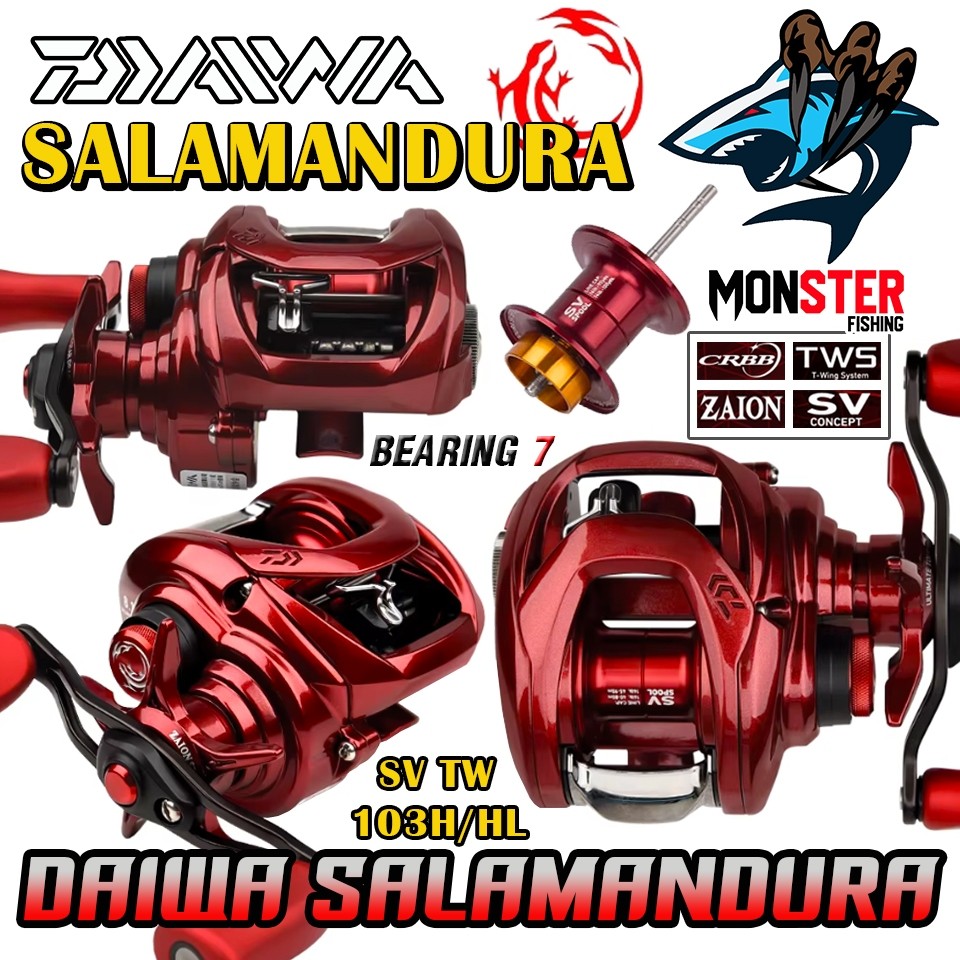 รอกตกปลา รอกหยดน้ำไดว่า DAIWA SALAMANDURA SV TW 103H/103HL (มีทั้งหมุนขวาและหมุนซ้าย)