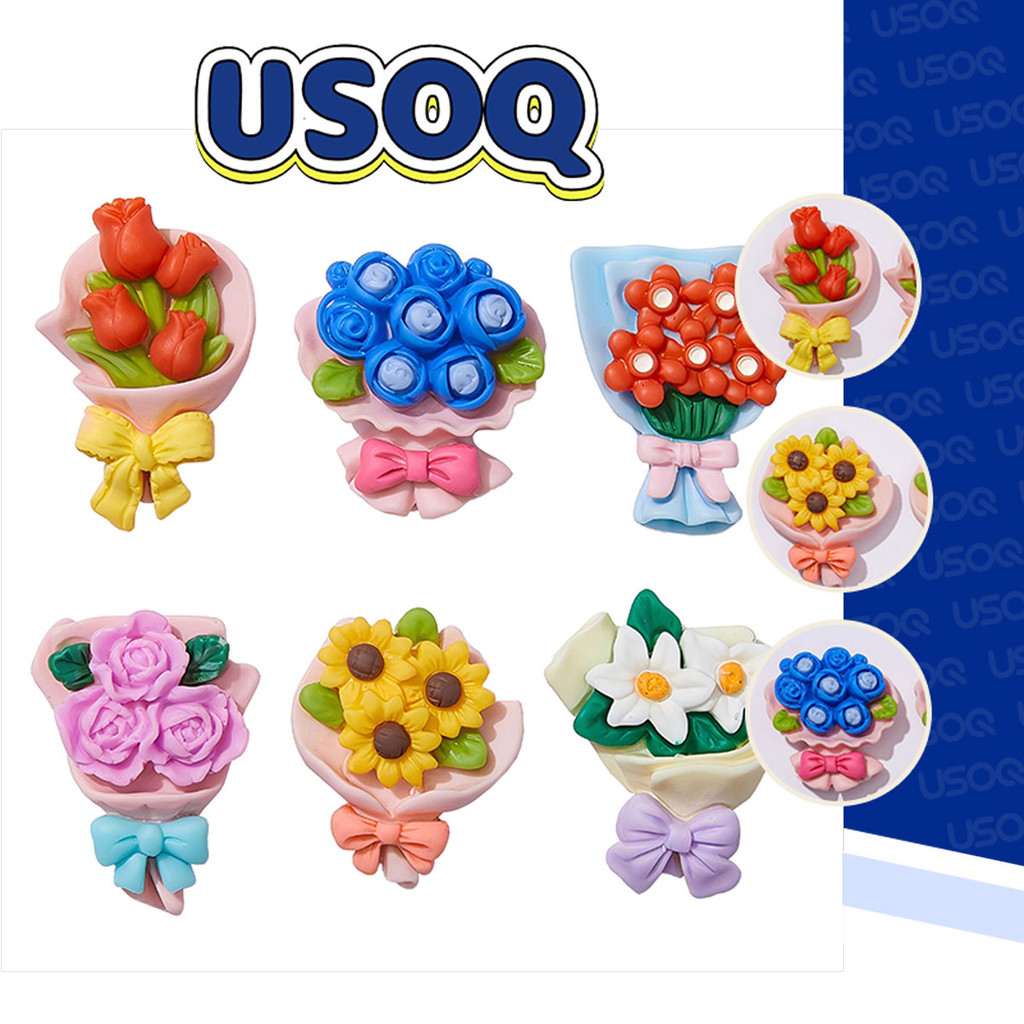 Usoq Jibbitz Crocs การ์ตูน Hand bouquet Cave รองเท้าหัวเข็มขัด DIY อุปกรณ์เสริม Crocs Charm Jibbitz ปุ่ม