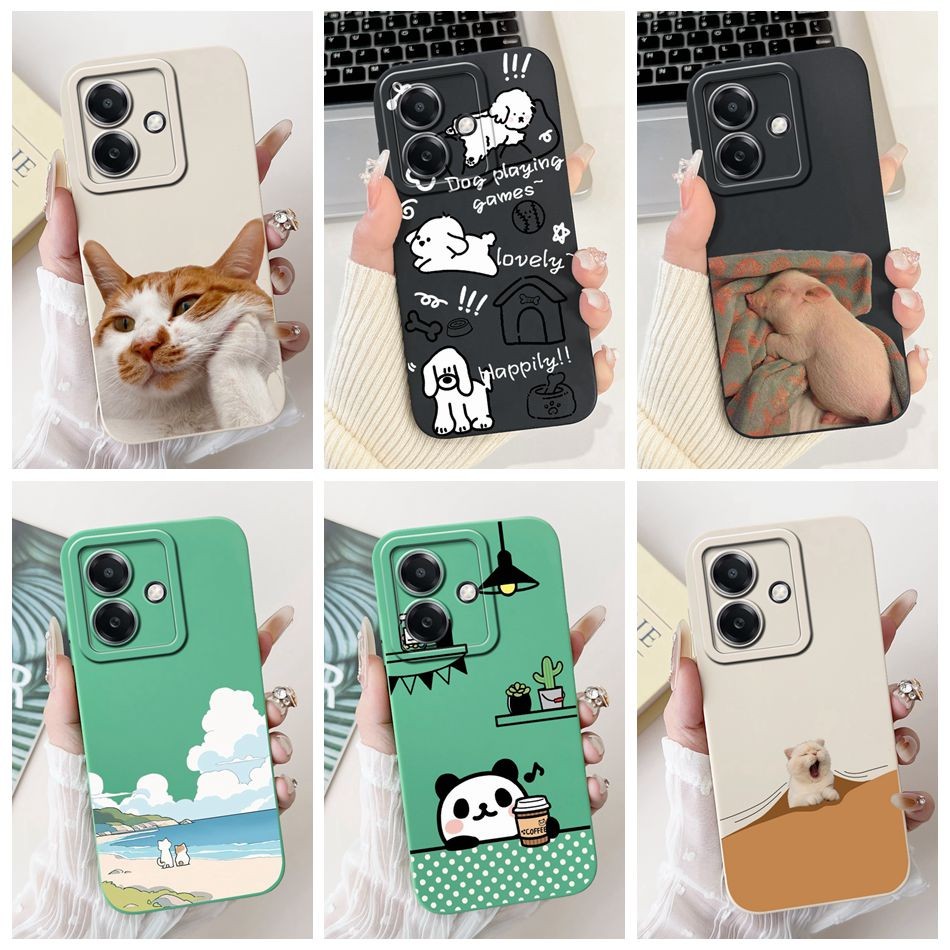 Oppo A3x 4G / A3x 5G / A3 (ทั่วโลก) 2024 น่ารักตลกสไตล์เลนส์ป้องกันปลอกกันกระแทก Oppo A3x A 3X A3 เค