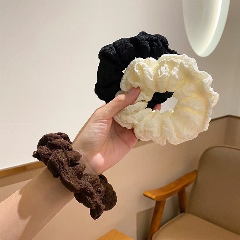 ยางรัดผม ยืดหยุ่นสูง ขนาดใหญ่ สีพื้น ระดับไฮเอนด์ 109