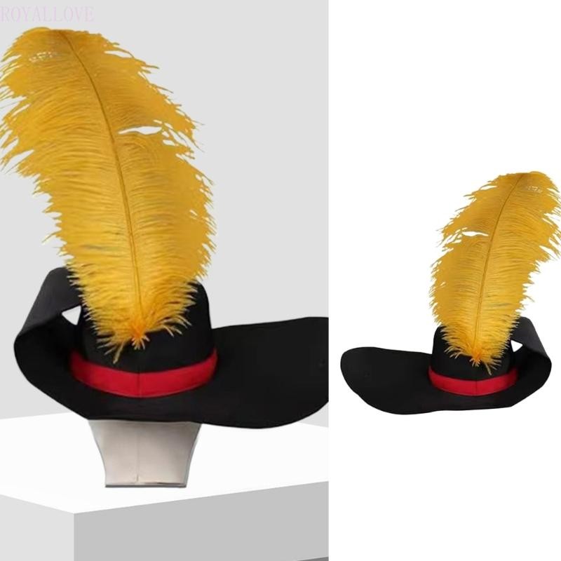 Royal Fashion Black Christmas Party Hat Comfort Adjustable Unisex Festive Wear Celebration Hat with 