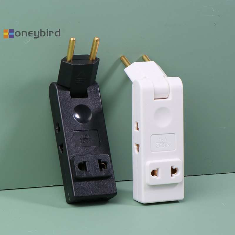 Honeybird 4 In 1 แบบพกพา Power Converter Wall Outlet Extension EU ปลั๊กซ็อกเก็ต 180 องศาอะแดปเตอร์ Canada Mexico Travel Aadapter Nice