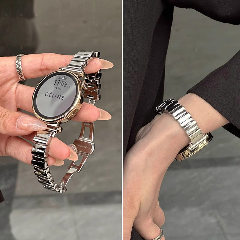 แฟชั่นไม่สม่ําเสมอสายเหล็กสําหรับนาฬิกา Huawei GT4 41 มม.46 มม.Smartwatch Band Huawei GT 2 3 Pro GT2e GT3 42 มม.46 มม.นาฬิกาอุปกรณ์เสริม