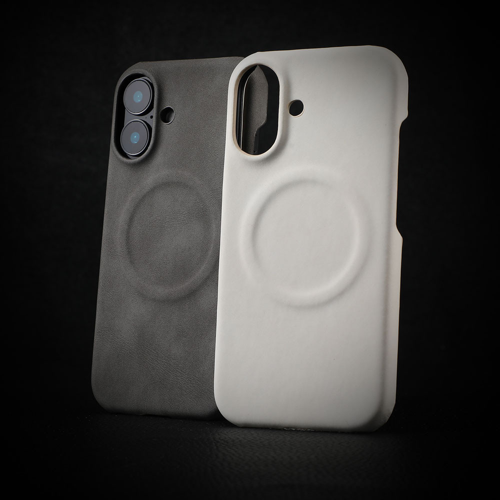 ผิวรู้สึกหนังเคสโทรศัพท์สําหรับ iPhone 17 Air 14 15 16 Plus 12 13 Pro Max กรณีแม่เหล็กสําหรับชาร์จไร้สาย Hard PC ฝาหลัง