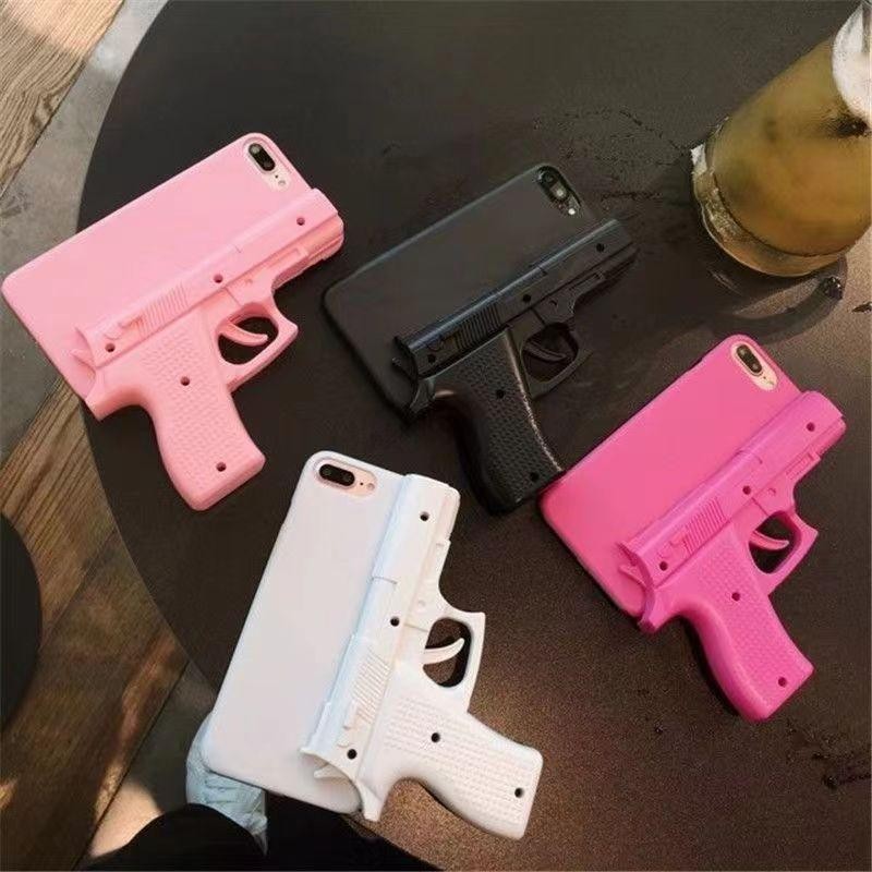 ของเล่นพลาสติกเคสโทรศัพท์สร้างสรรค์,เหมาะสําหรับ IPhone X XR XS 11 12 13 14 15 16 Pro Max SE 7 8 Plus Anti Drop Pink Rose Red ฝาหลัง