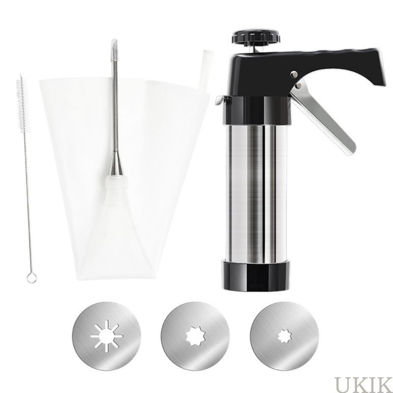 Ukik เครื่องทํา Churros สเปนสเปนสเปน Treat Maker คุกกี้กดสําหรับ Home Cook และของขบเคี้ยวผู้ที่ชื่นชอบ