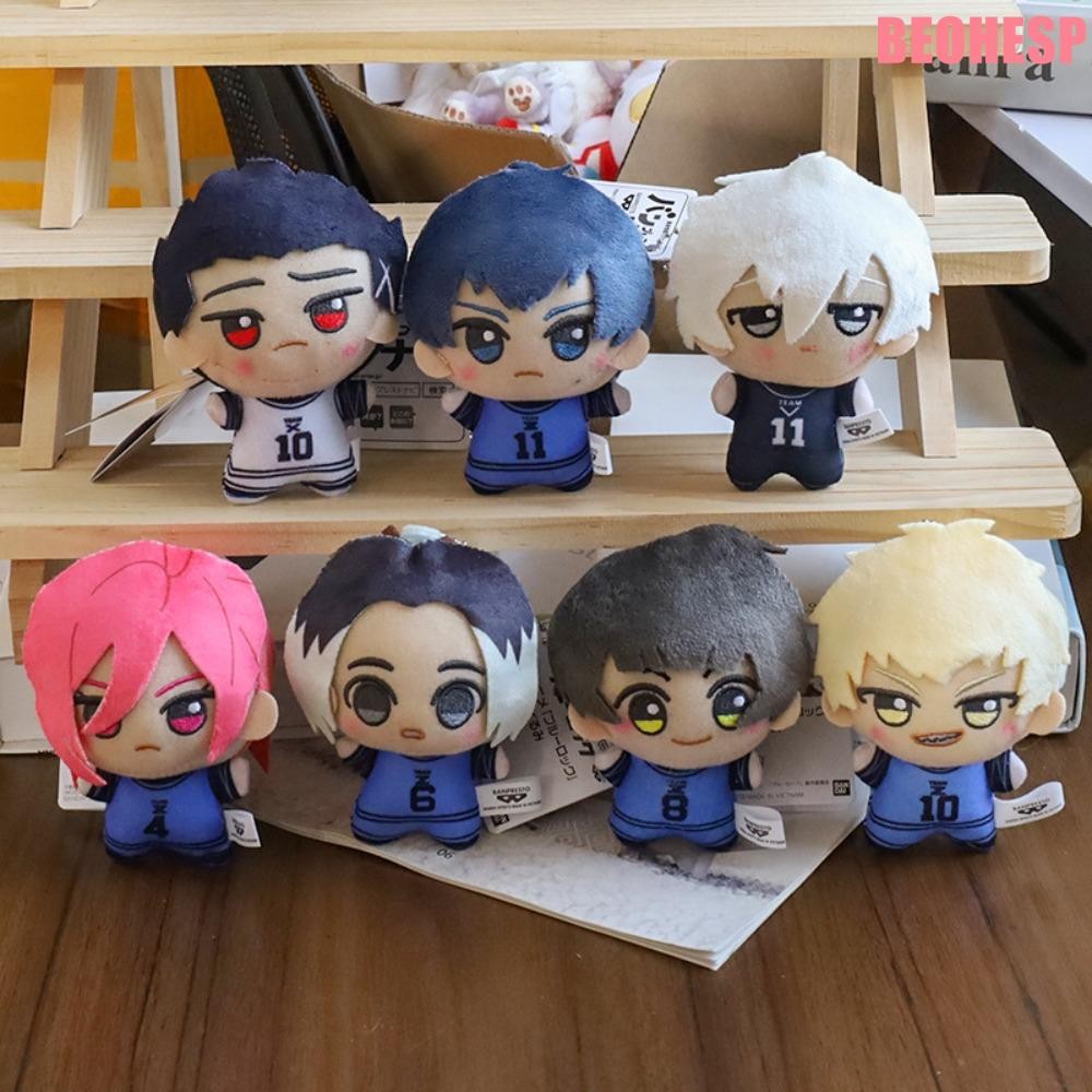 BEOHESP พวงกุญแจตุ๊กตา, BLUE LOCK สัตว์ Fluffy ตุ๊กตาสัตว์, ตุ๊กตา Plush Soft Rin Itoshi Isagi Yoich