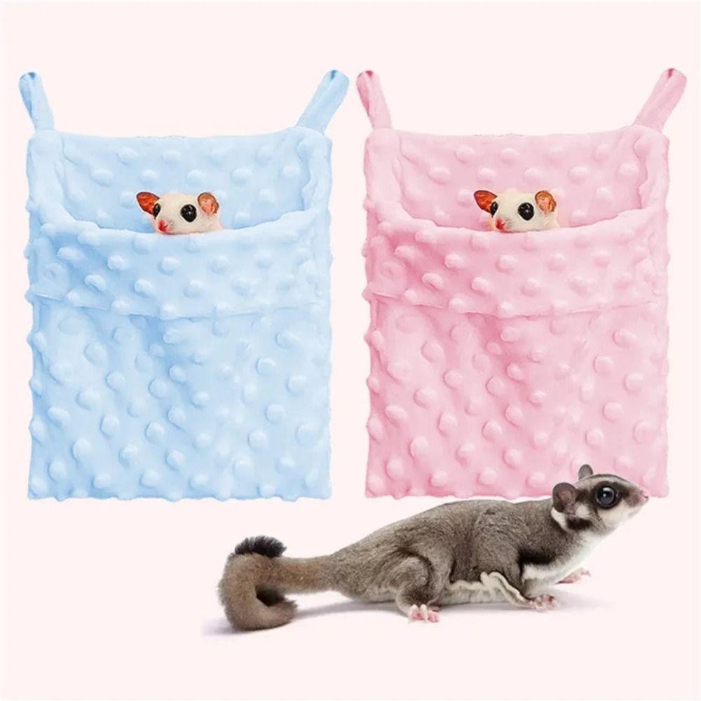ยอนดร์ ที่นอนสัตว์เลี้ยงขนาดเล็ก,ตุ๊กตาอบอุ่นหนูแฮมสเตอร์แขวนรัง,อุปกรณ์สัตว์เลี้ยงถุงแกว่งสบายถุงนอนหนูแฮมสเตอร์นุ่มกระรอก - รูปที่ 3