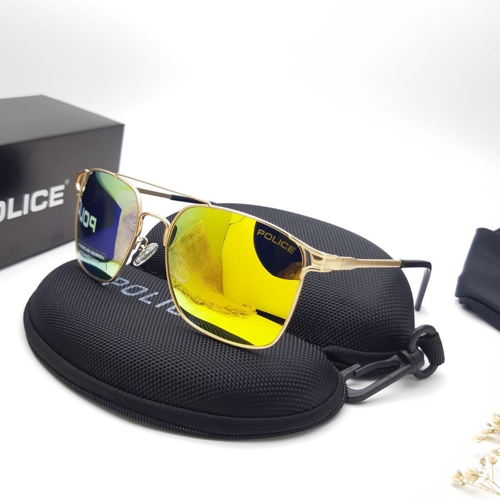 Police P8319 แว่นตาผู้ชายป้องกันรังสียูวี 400 Super Fullset กรอบเหล็กโพลาไรซ์