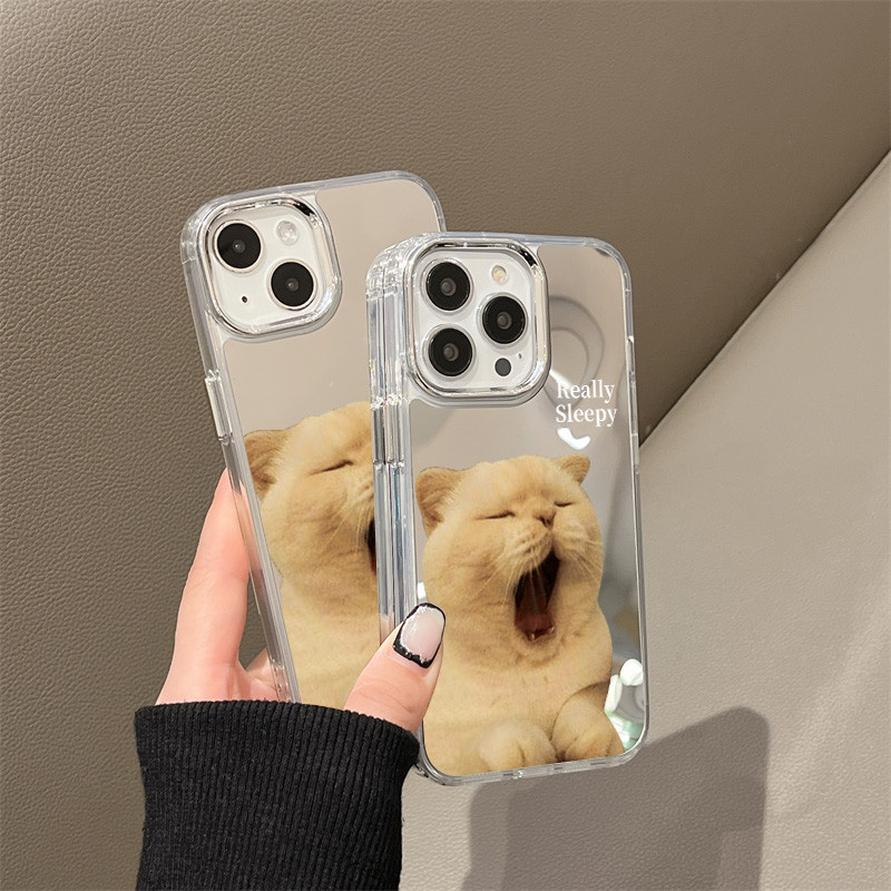 TPU กระจกแต่งหน้าเคส For iPhone 14 Pro Max 15 13 11 16 12 16pro 16promax 13promax 15promax 15pro 13pro เคสโทรศัพท์มือถือ - รูปที่ 3