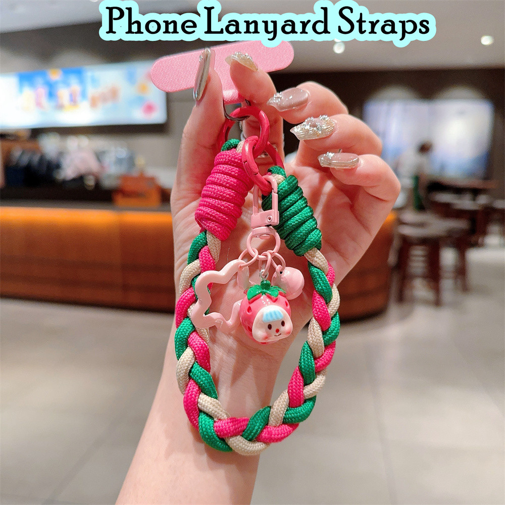 คุณภาพสูงสําหรับ Iphone โทรศัพท์ Lanyard สายรัดผลไม้รูปร่างการ์ตูนสายแขวน Airpods Lanyard Anti-lost Chain สําหรับผู้หญิงพวงกุญแจ