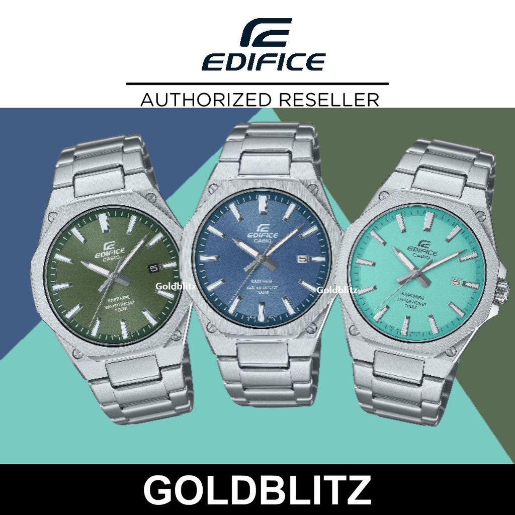 Edifice EFR-S108D นาฬิกาสปอร์ตธุรกิจสแตนเลส SLIM series Sapphire Crystal EFR-S108D-2A V658