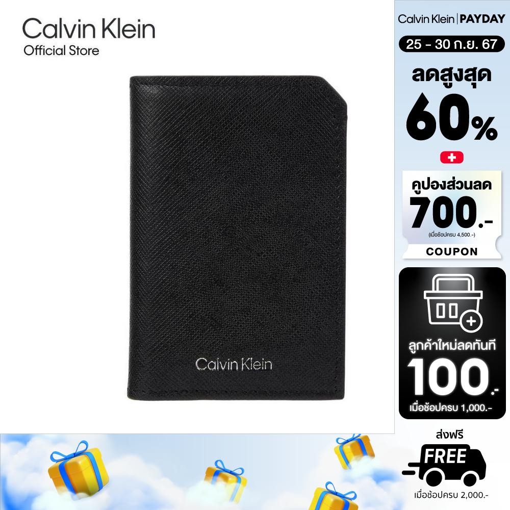 CALVIN KLEIN กระเป๋าสตางค์ผู้ชาย รุ่น 40W0501 BAE - สีดำ