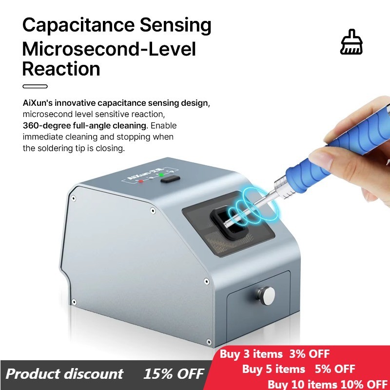 Aixun CM30 หัวแร้งทําความสะอาด Microsecond Level Sensing สําหรับโทรศัพท์มือถือสถานีเชื่อมหัวเหล็กเคร