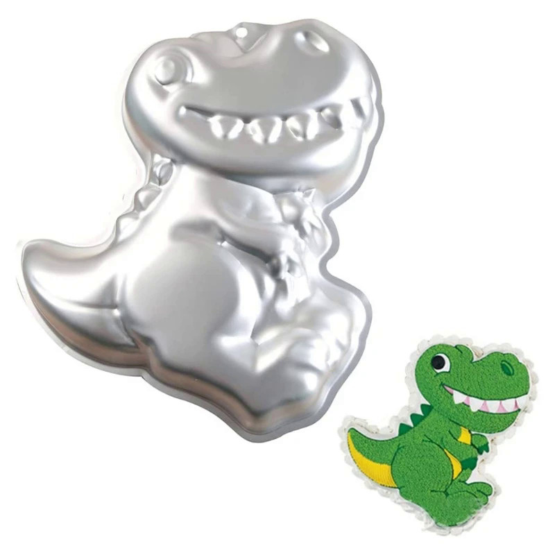 Aluminum Alloy Cake Molds Mousse Baking Tools Cake Baking Pan Cake Pan Non Stick Dinosaur Shaped Bak