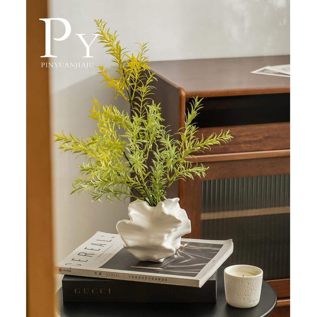 Dreamerhouse แจกันเซรามิกเซรามิค Retro Art ดอกไม้เรือ B & B ห้องนั่งเล่นเดสก์ท็อปตกแต่ง