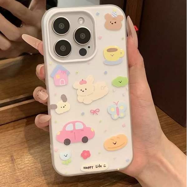 เคสsumsung a15 เคส samsung a15 ผิวสองในหนึ่งภาพประกอบน่ารักสำหรับลูกสุนัขเคสโทรศัพท์มือถือสำหรับ Sam