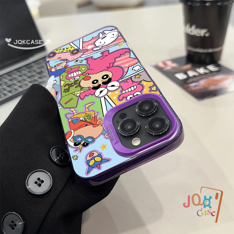เคส IPhone 12 15 14 13 7plus 11 Pro Max 13  7 8 X XR Plus XS Max SE2020 การ์ตูน น่ารักจังเคส ชินจัง  ง่าย ๆ เคสไอโฟน - รูปที่ 3