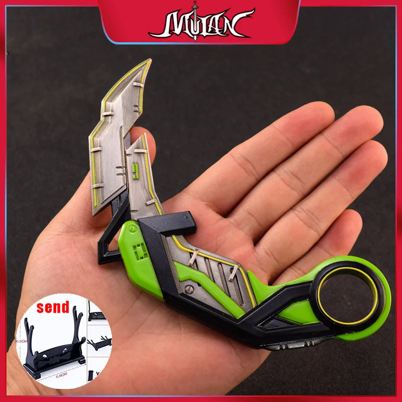 🚚 6.7inch Game Valorant Knife Melee Weapon RGX Karambit Alloy Craft Model with Holster RGX Claw Knif