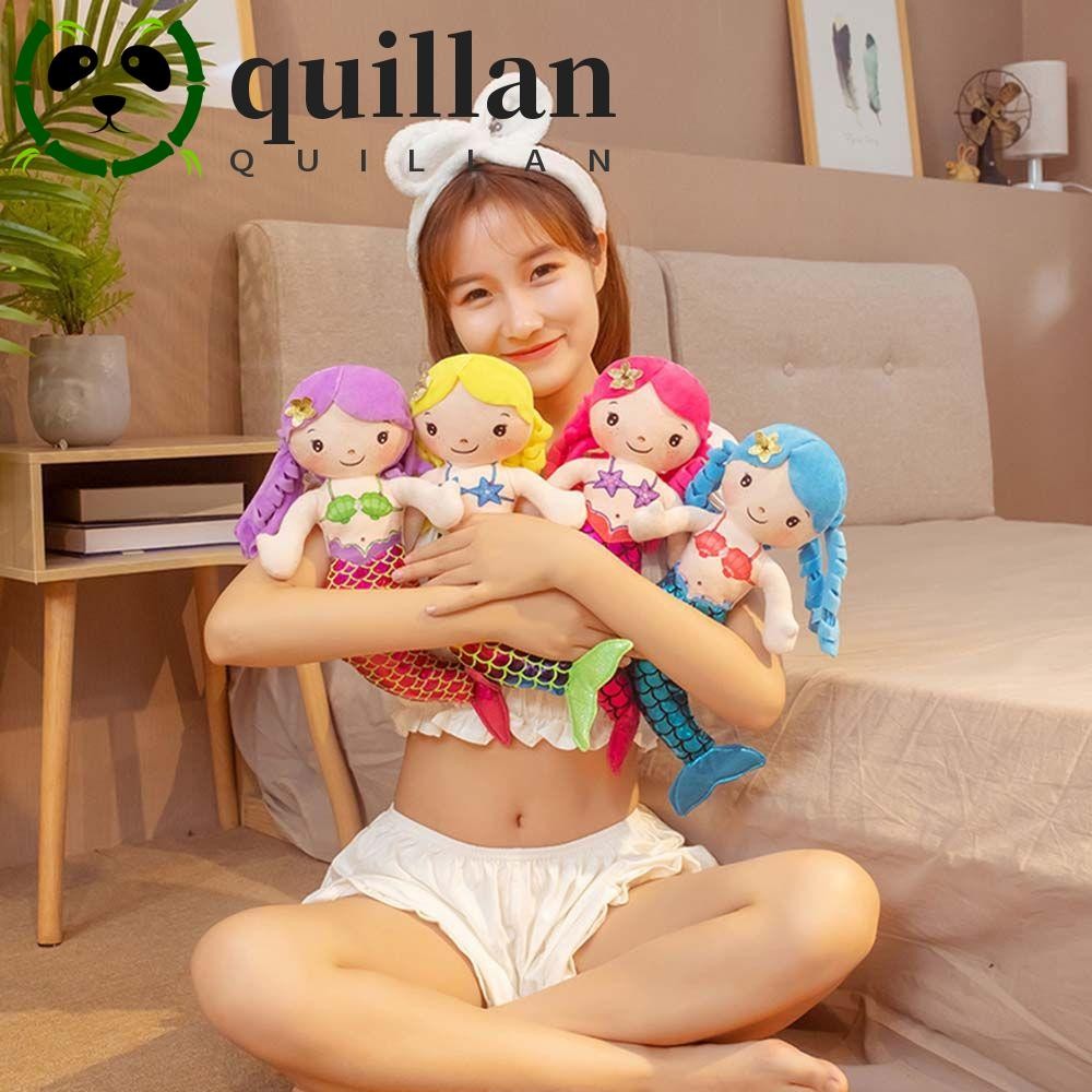 Quillan หมอนตุ๊กตานุ่ม รูปการ์ตูนเจ้าหญิงนางเงือกน่ารัก ขนาดมินิ 30 ซม. หลากสี ของเล่นสําหรับเด็ก