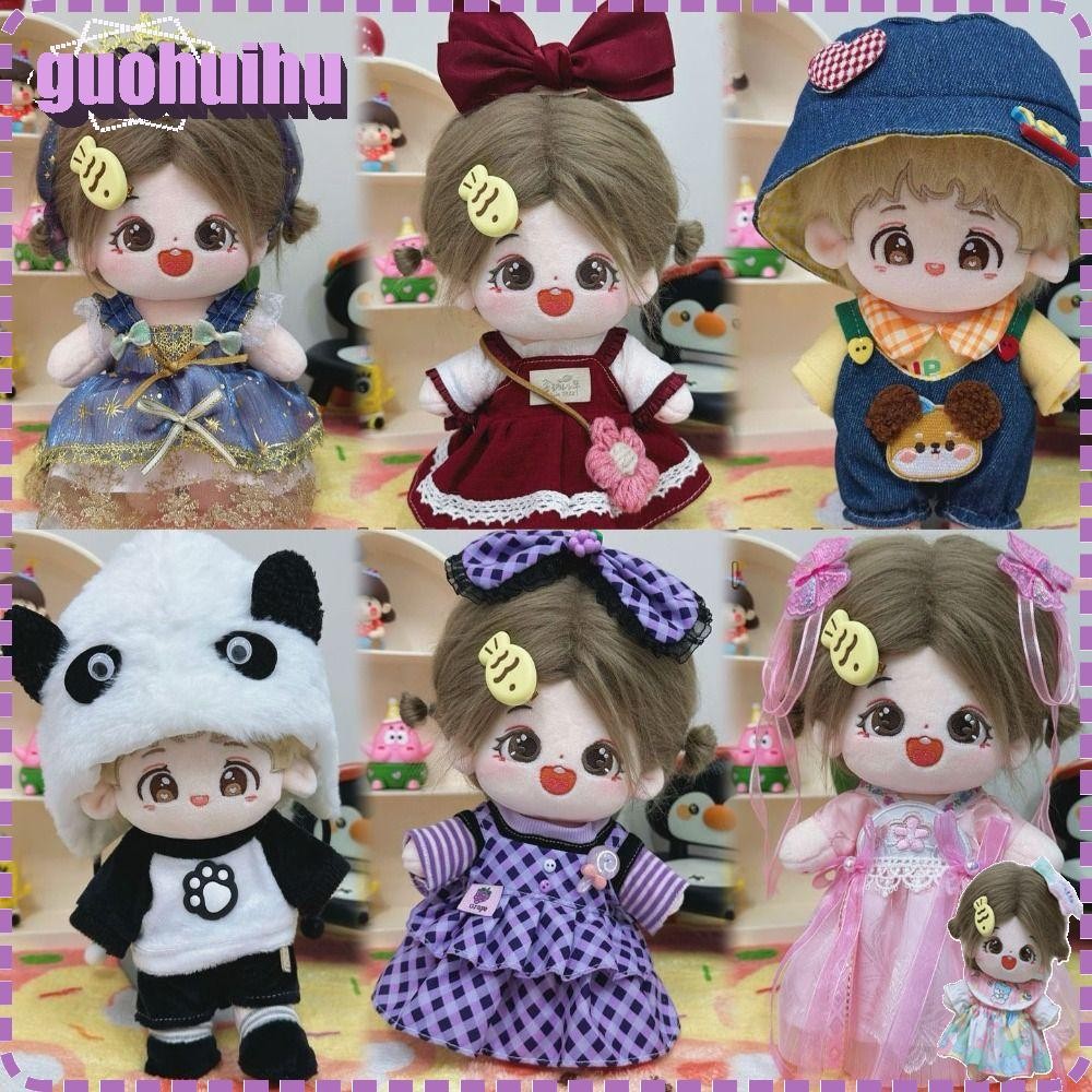 Guohuihu ตุ๊กตาเสื้อผ้าน่ารัก,การ์ตูนแถบคาดศีรษะอุปกรณ์เสริม20รูปแบบชุดเจ้าหญิง,น่ารักแฟชั่นกระโปรง20ซม.ผ้าฝ้ายตุ๊กตา/ตุ๊กตาไอดอลEXO