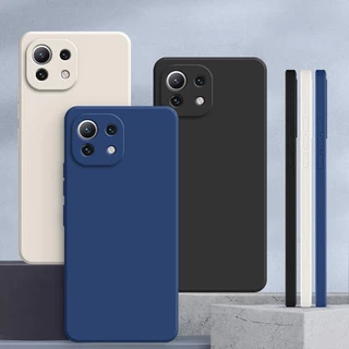เคส Xiaomi 11 LITE 5G NE สีทึบ mi 11 LITE 5G เคสซิลิโคนป้องกันการตกสีธรรมดาเรียบง่าย YT