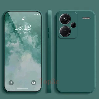 เคส Redmi Note 13 Pro + 5G สีทึบ Redmi Note13 Pro Plus 5G เคสซิลิโคนป้องกันการตกสีธรรมดาเรียบง่าย YT