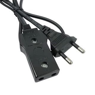ปลั๊กไฟ Power Cable สำหรับคอม/หม้อหุงข้าว/ลำโพง/วิทยุ สายไฟ AC แบบ 2/3 รู มอก. แท้ 100% 250V/10A