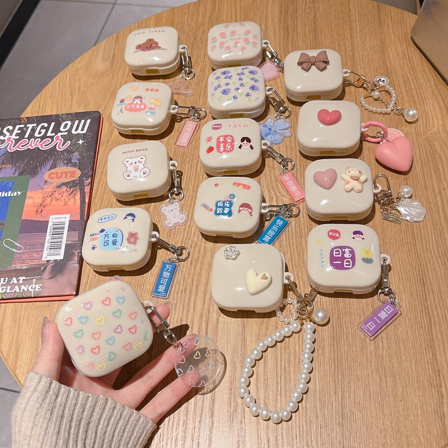 Redmi buds 4 lite / buds5 / 6 active Case redmi 6s น่ารักการ์ตูนกรณีหรูหราดอกไม้ซิลิโคนหูฟัง redmi buds6 active