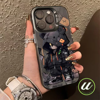 การ์ตูนแฟชั่นหมีความรุนแรงเย็น เคส Realme C53 C71 C75 C55 C20 C35 C51s C67 C25 C12 C21 C20A C17 Note 50 60 C33 C30 C15