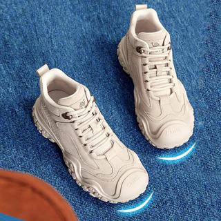 CAMEL SPORTS รองเท้าบู๊ทมาร์ตินกลางแจ้งผู้หญิงหนาSoledรองเท้าเดินป่าทํางานทนต่อการสึกหรอ