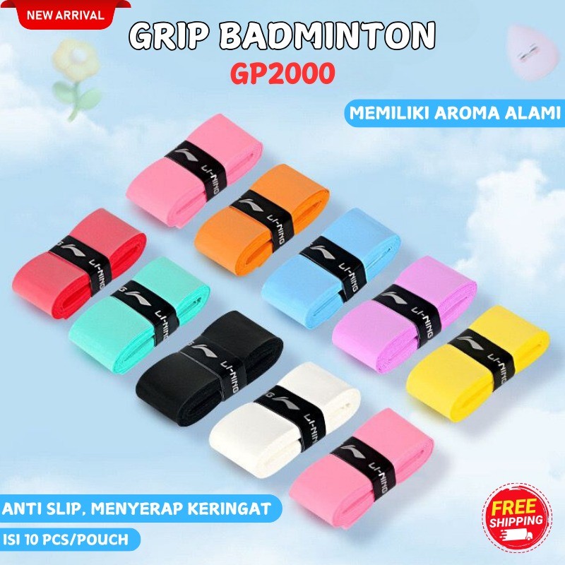 BADMINTON CKET GRIP/BADMINTON RUBBER GRIP SPORTS LINING GP-2000 ORIGINAL AROMA ANTI-SLIP