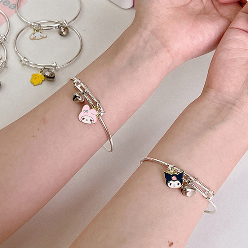 ส่งเร็ว สร้อยข้อมือผู้หญิงการ์ตูน Yugui Dog Kulomi สร้อยข้อมือปรับได้สำหรับคู่รักสร้อยข้อมือเพื่อนสนิทCOD