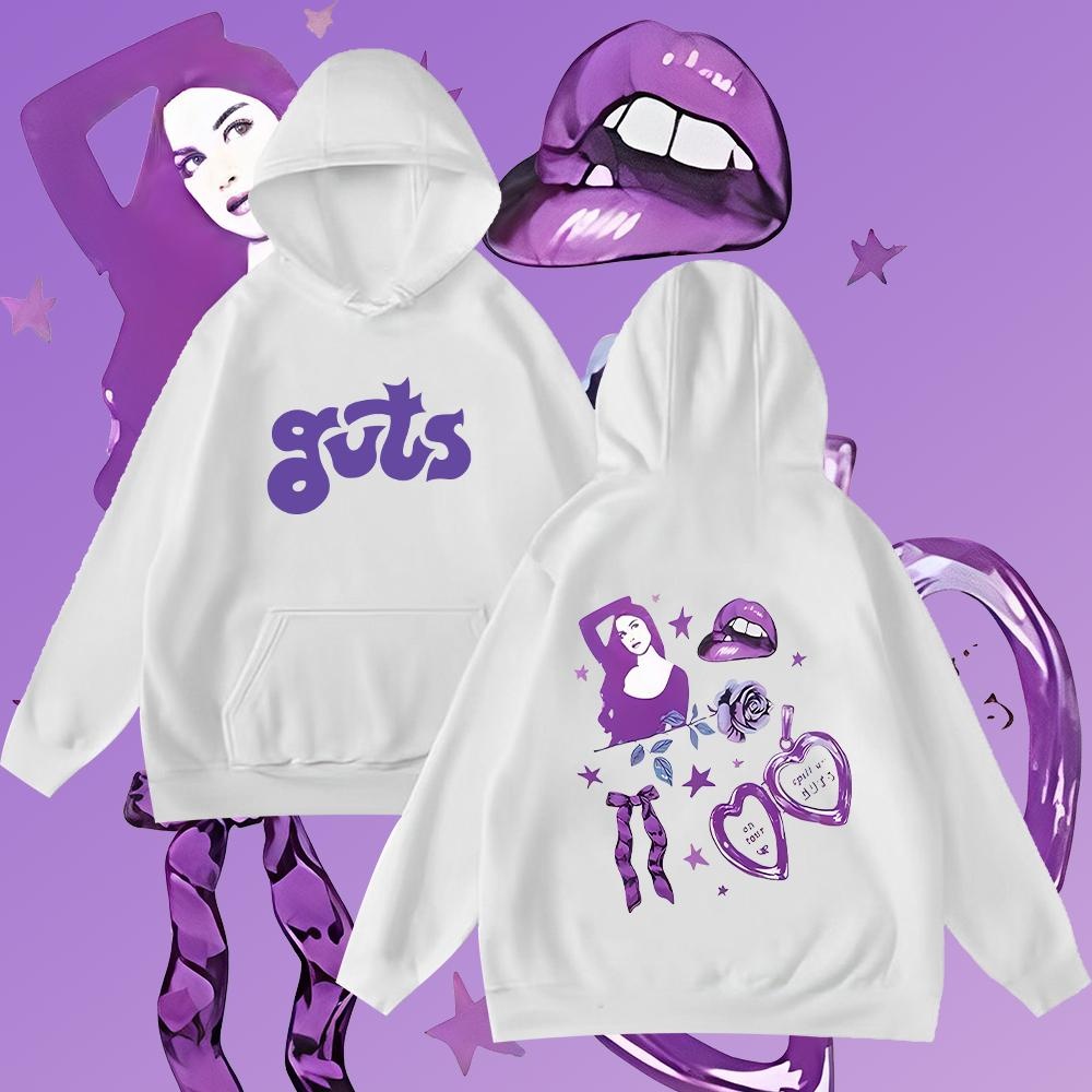Olivia Rodrigo hoodie Guts World Tour เสื้อฮู้ดแขนยาว#208พิมพ์ลาย ใส่ได้ ทั้ง ชาย ใส่สบาย S-5XL (จัด