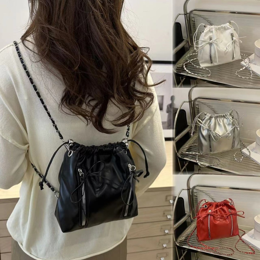 kk sale กระเป๋าเป้สำหรับผู้หญิงน่ารักมากสไตล์เกาหลีใบเล็กๆจะผอมก็ได้เยอะอยู่นะคะใส่โทรศัพท์ได้ทุกรุ่นค่ะ EP6310
