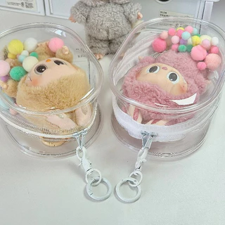 พร้อมส่ง🔥ลาบูบู รุ่นที่ 3 กระเป๋าเก็บตุ๊กตา กล่องเก็บตุ๊กตากลางแจ้ง กล่องเก็บตุ๊กตา PVC ใส กันฝุ่น สําหรับห้อยตุ๊กตา