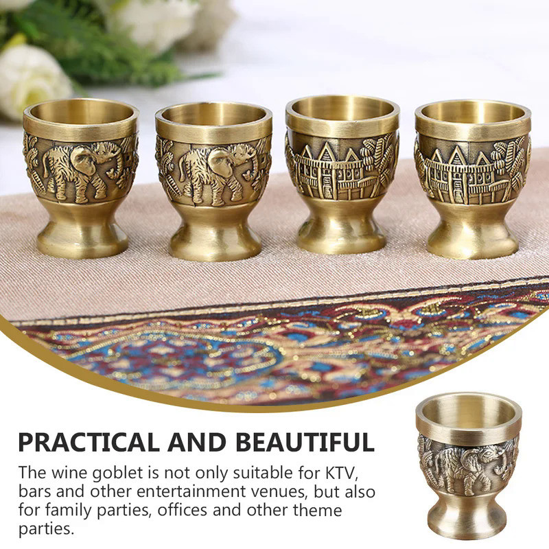 Shot Glasses Vintage Shot Glasses Brass Shot Glass Wine Tasting Glasses Bronze Shot Glass Bronze Min