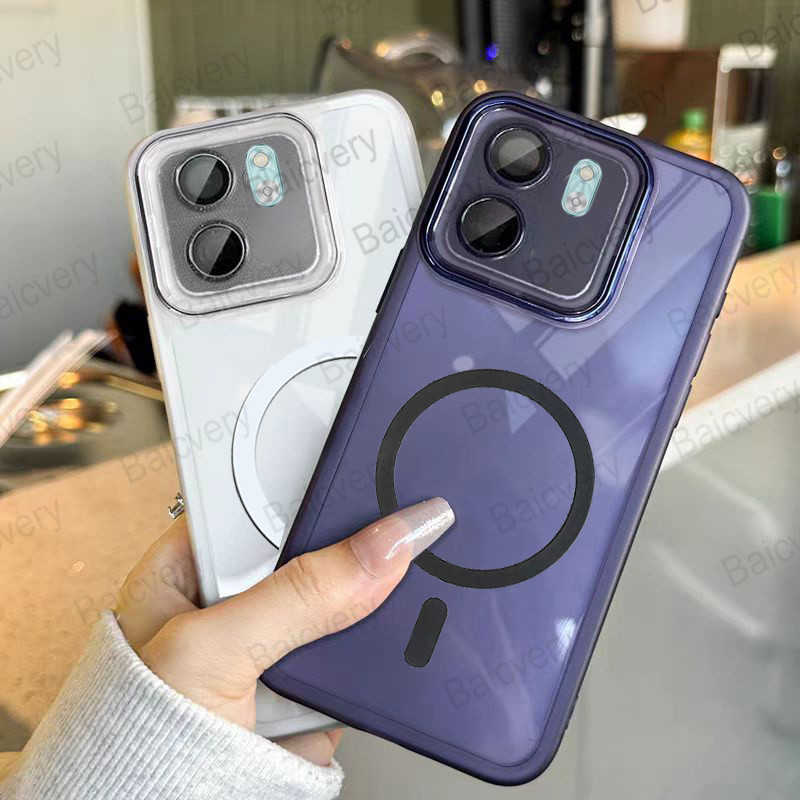 สําหรับ Infinix Smart 9 X6532 ร้อน 50i X6531 X6531B กล้องปกป้องสีสันพร้อมสติกเกอร์แม่เหล็ก