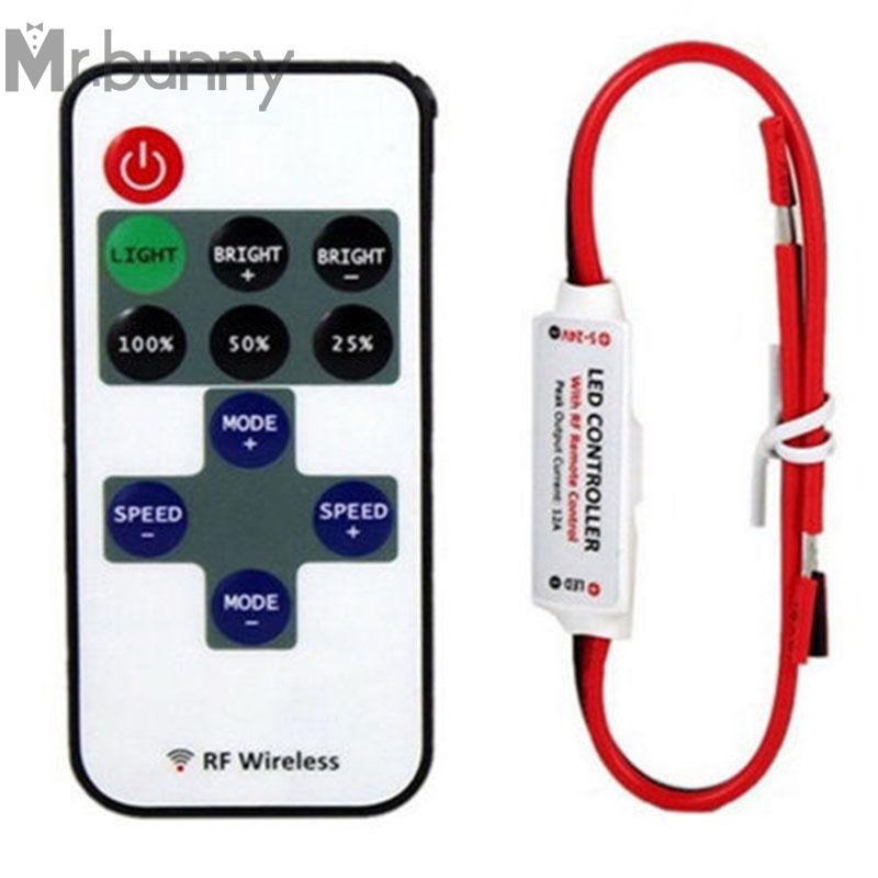 MRBUNNY#12V RF Wireless Remote Switch Control 11 Keys For LED Controller Strip Lights