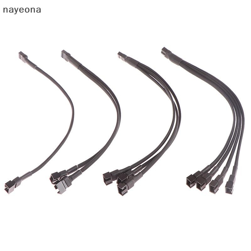 [NAY] 1 PC พัดลมแยกสาย 4pin อะแดปเตอร์สาย 1 ถึง 1 2 3 4 คอมพิวเตอร์ CPU พัดลม Splitter พัดลม PC Extension อุปกรณ์เสริมสายไฟ EON